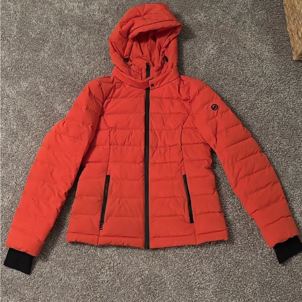 Michael Kors Vibrant Orange Puffer Jacket